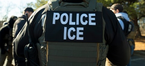FILE - U.S. Immigration and Customs Enforcement Baltimore Field Officer director Matt Elliston listens during a briefing, Monday, Jan. 27, 2025, in Silver Spring, Md. (AP Photo/Alex Brandon, File)